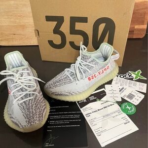 Yeezy 350 blue tint